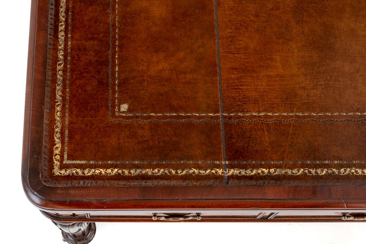 Impressive Regency Mahogany Library Table