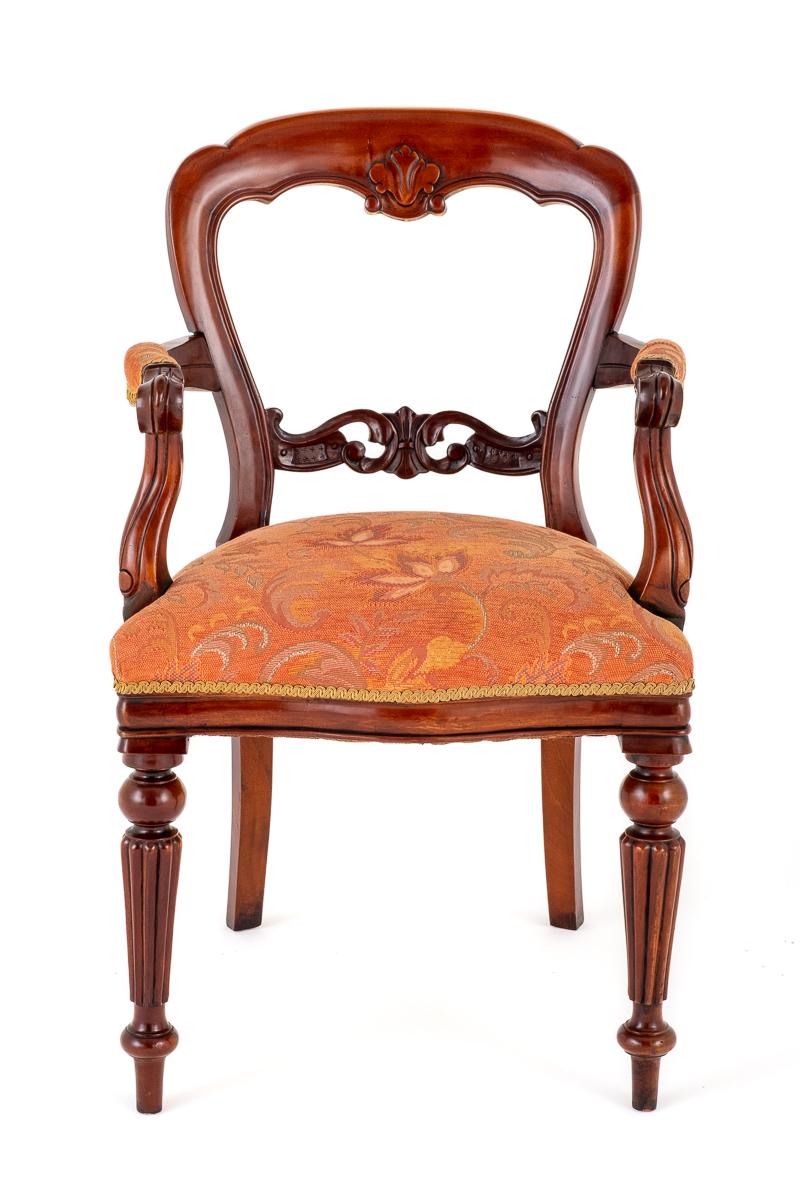 Set of 10 Victorian Style Mahogany Dining Chairs