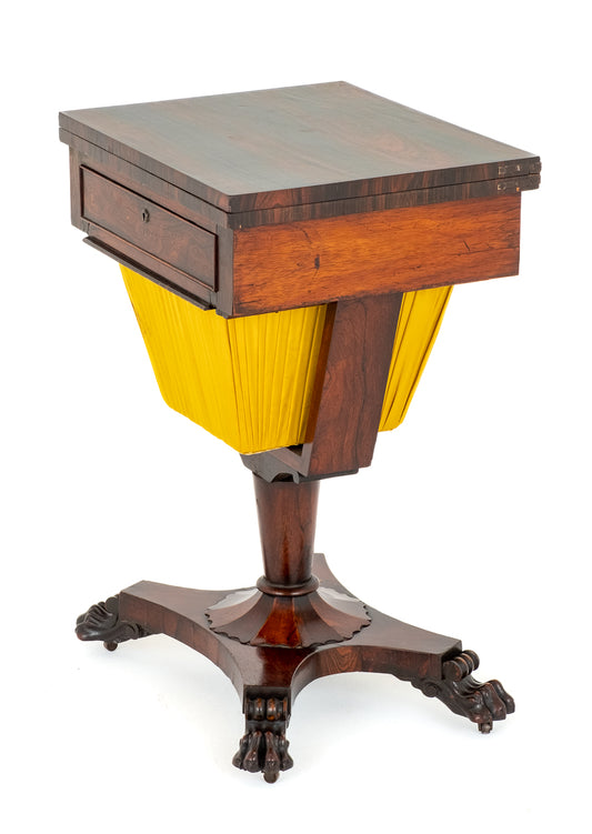 Regency Rosewood Sewing / Games Table