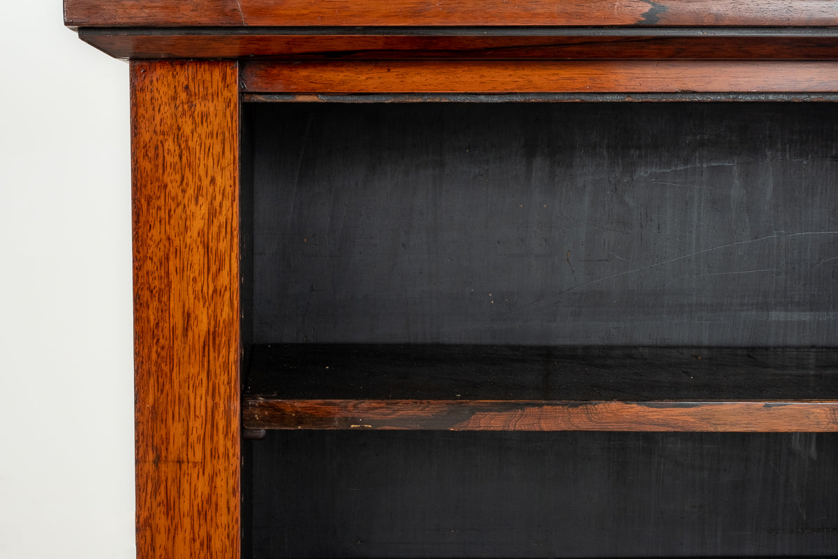 Unusual Early Victorian Rosewood Open Bookcase