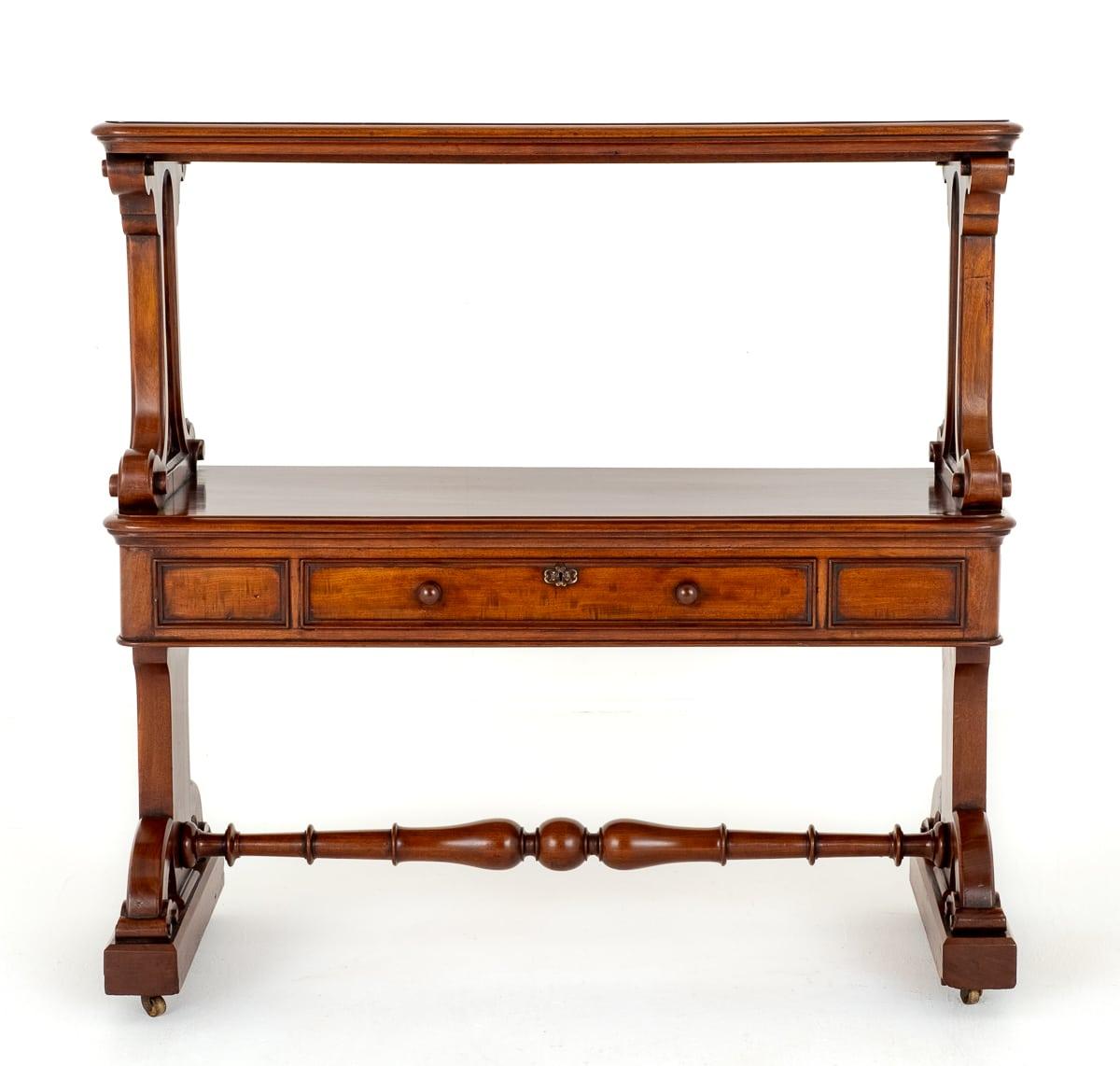 An Unusual Victorian Mahogany Dumb Waiter