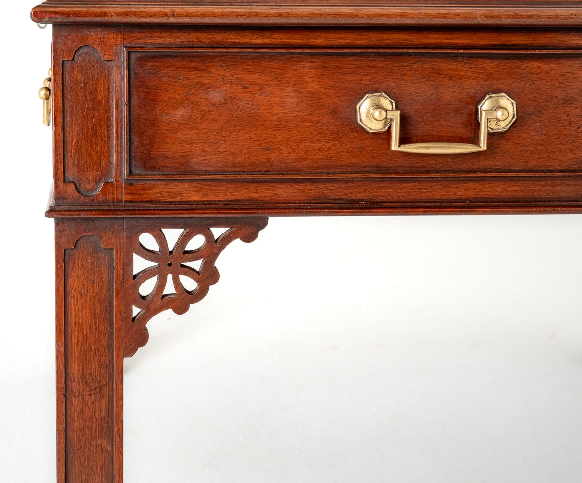 Impressive Mahogany Chippendale Style Writing Table
