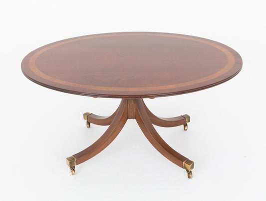 Quality Mahogany Regency Style Oval Coffee Table
