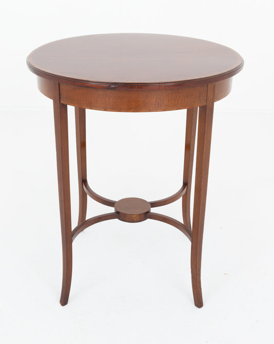 Sheraton Revival Mahogany Occasional Table Circular Form