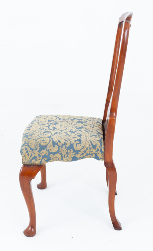 Set of 6 Queen Anne Style Cherry Dining Chairs