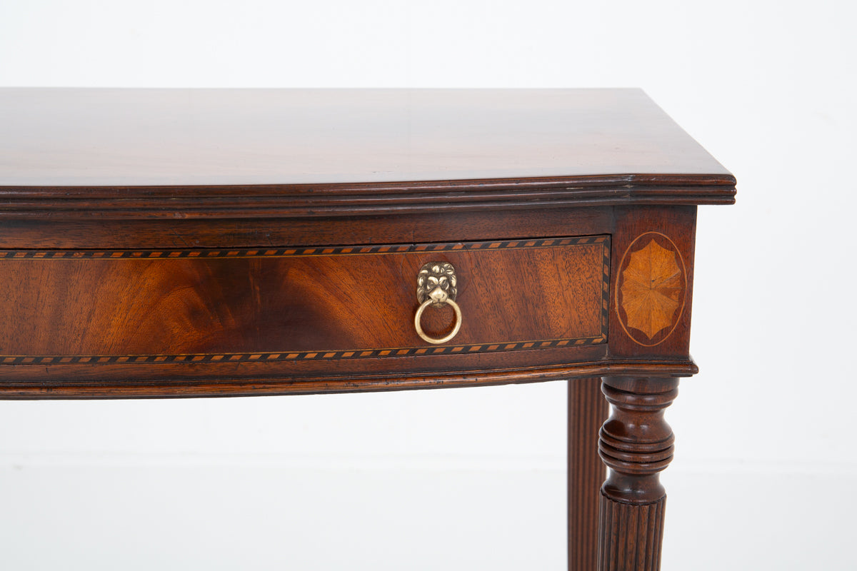 Regency Revival Mahogany Bow Side table