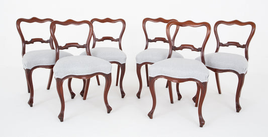 Set of 6 Mahogany Dining Chairs