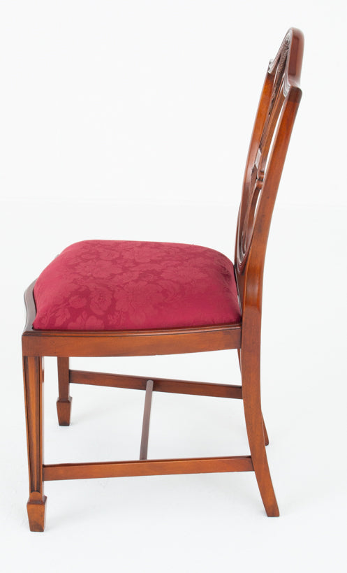 Set of 6 Mahogay Hepplewhite Style Dining Chairs
