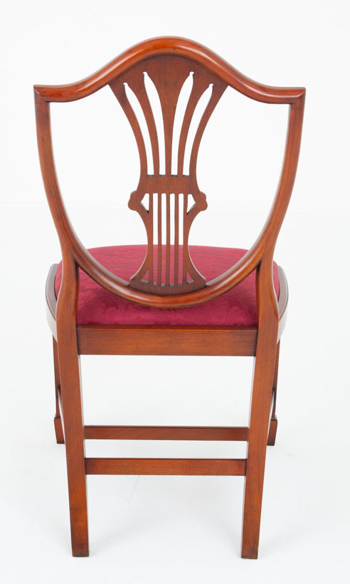 Set of 6 Mahogay Hepplewhite Style Dining Chairs