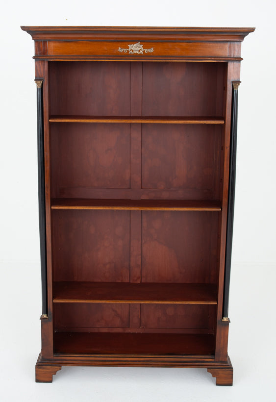Empire Style Mahogany Open Bookcase
