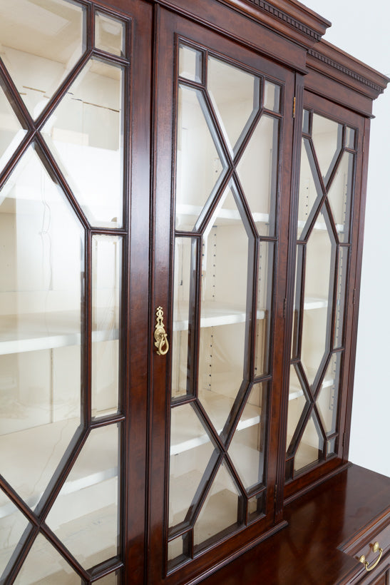 Imposing Victorian Mahogany Breakfront Bookcase