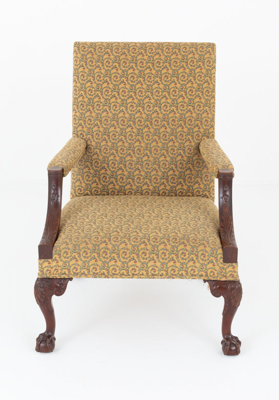 Georgian Style Mahogany Gainsborough Chair