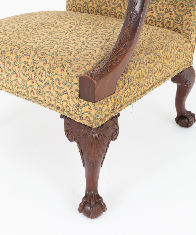 Georgian Style Mahogany Gainsborough Chair