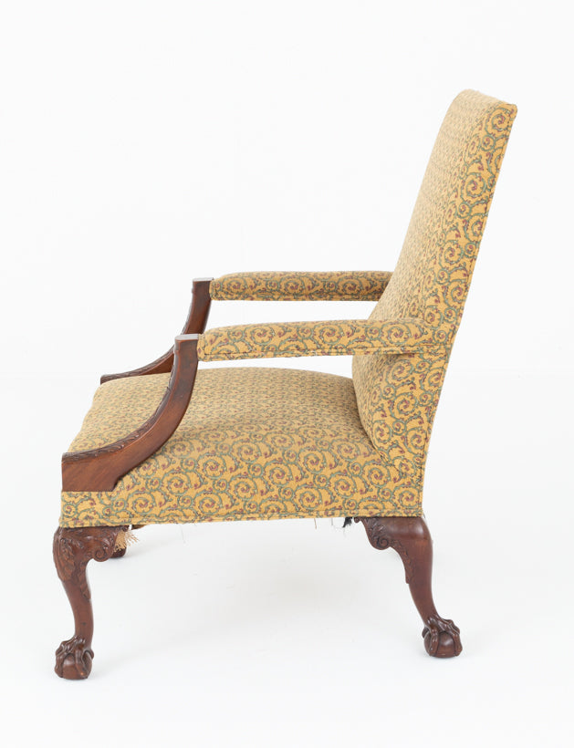 Georgian Style Mahogany Gainsborough Chair