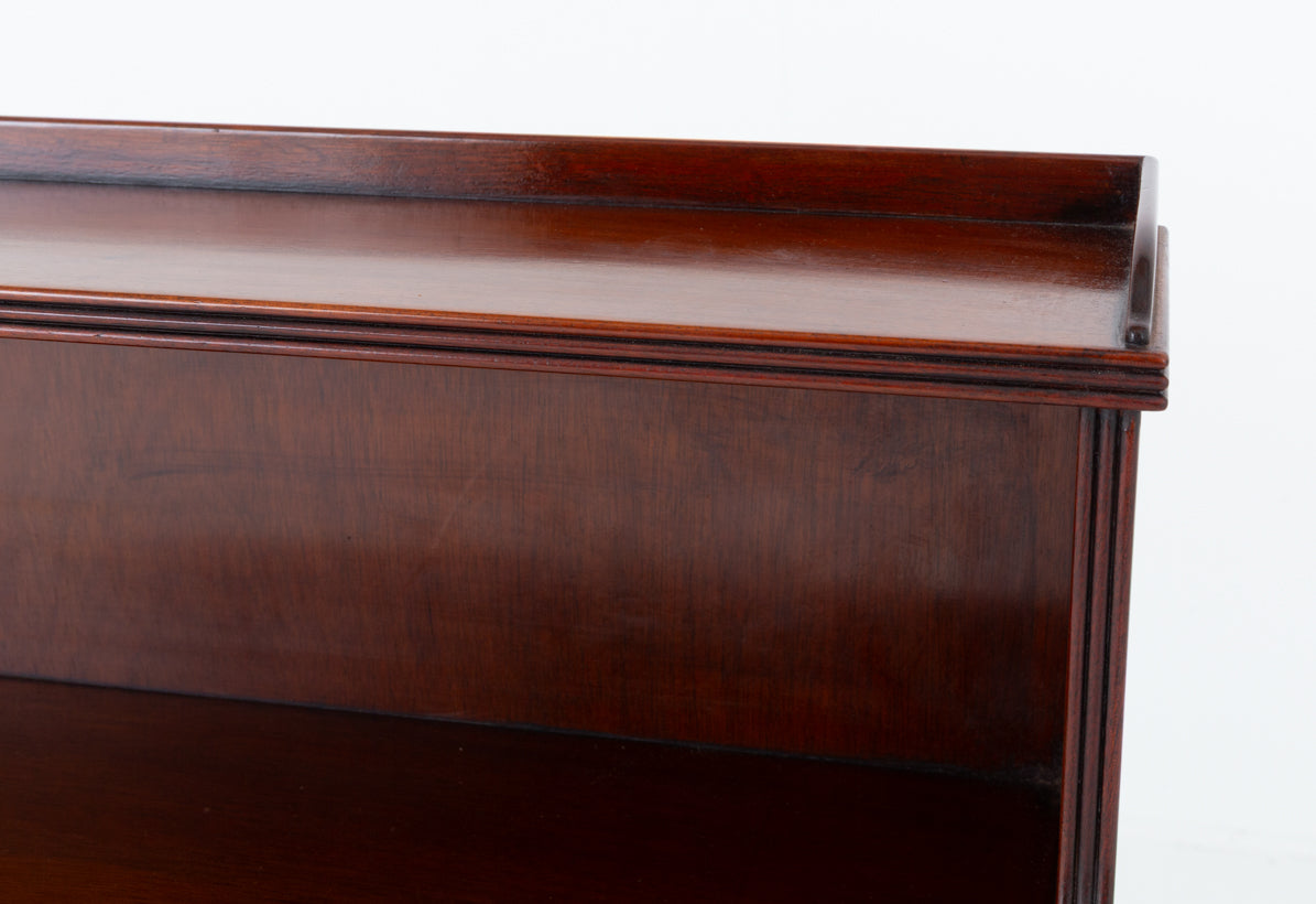 Regency Revival Mahogany Waterfall Open Bookcase