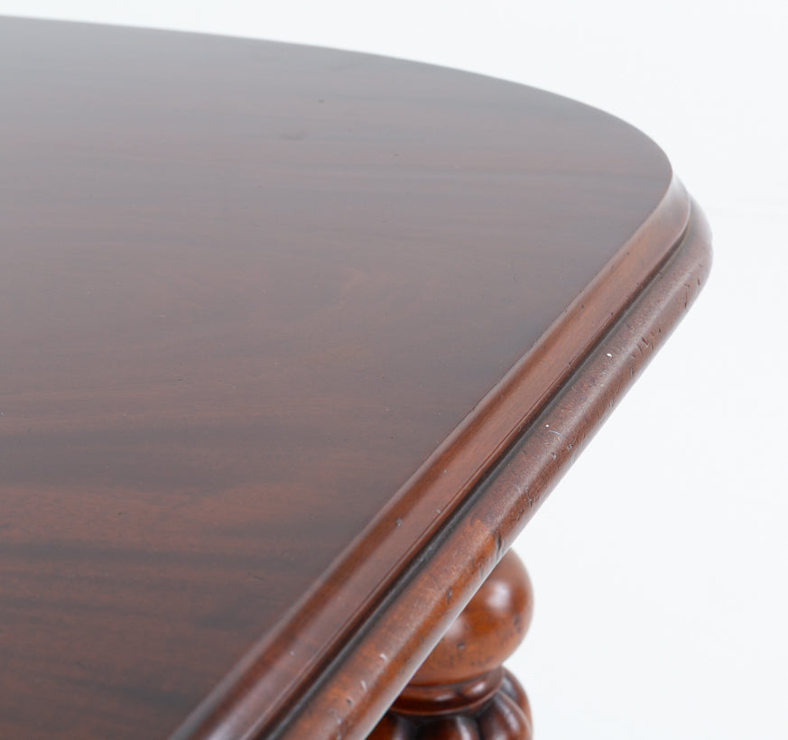 Early Victorian Mahogany Extending Dining Table with Fluted Legs