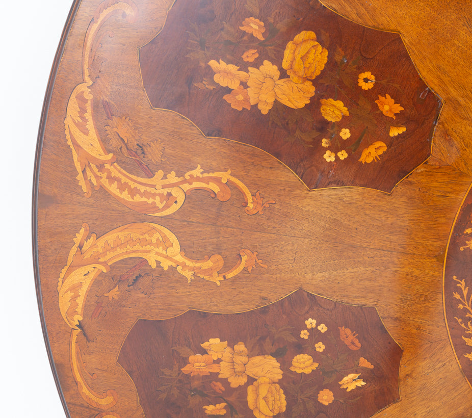 Impressive Victorian Walnut and Marquetry Centre Table