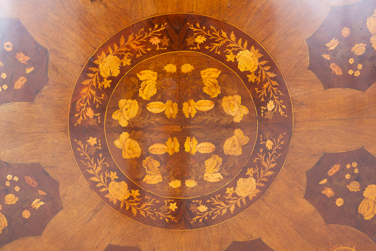 Impressive Victorian Walnut and Marquetry Centre Table
