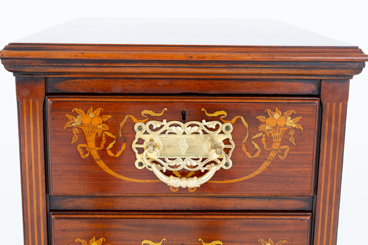 Pair of Mahogany Inlaid Chest of Drawers