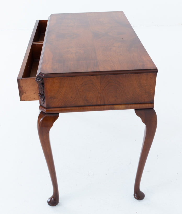 Walnut 2 Drawer Side Table