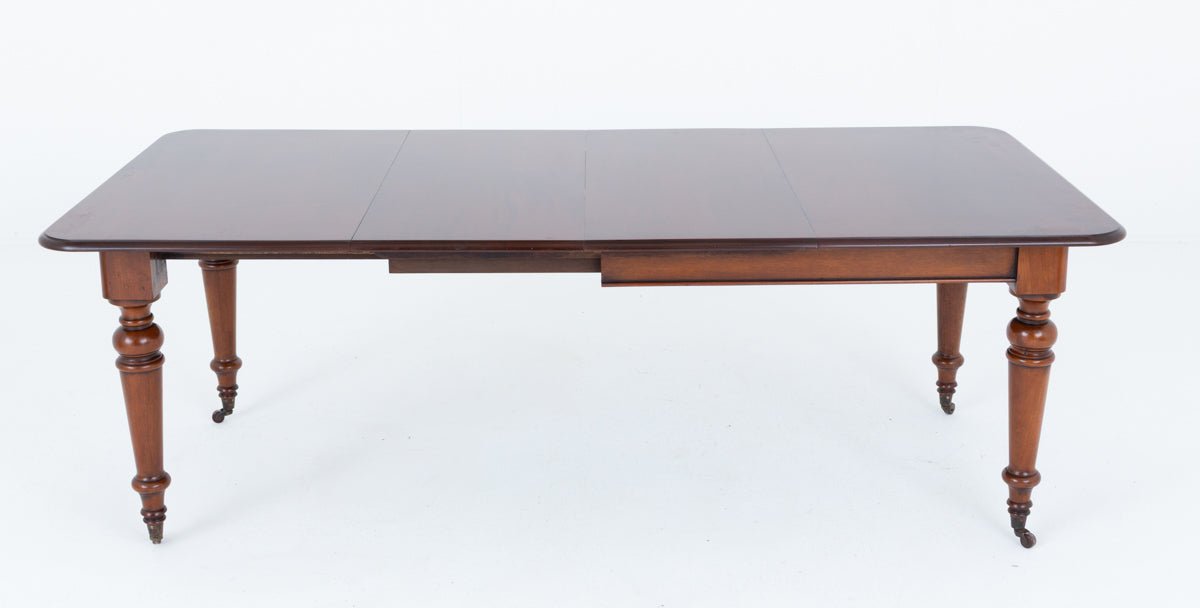 Victorian Mahogany 2 Leaf Extending Dining Table