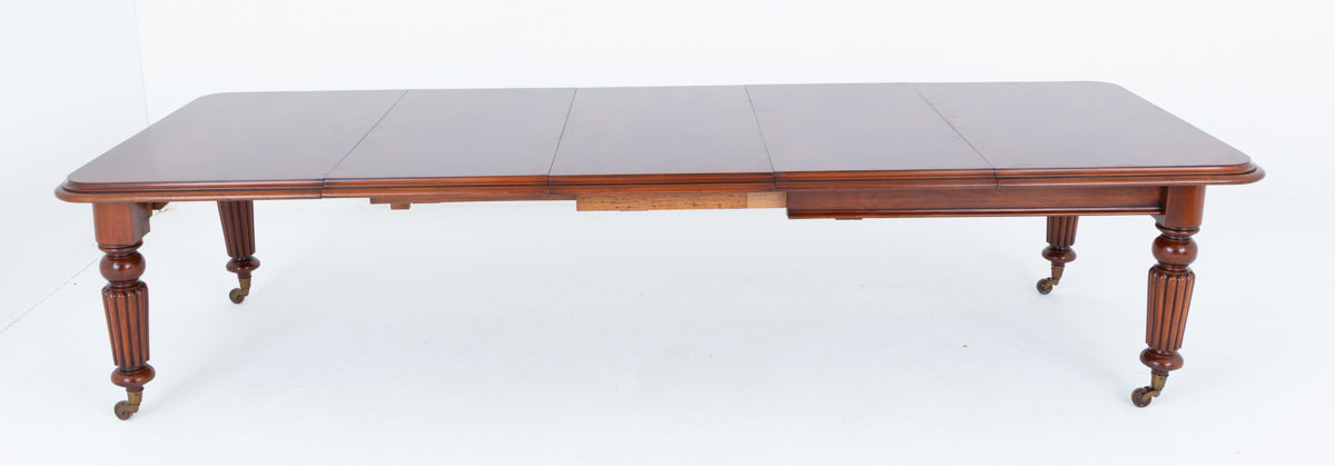 William IV Mahogany 3 leaf extending Dining Table