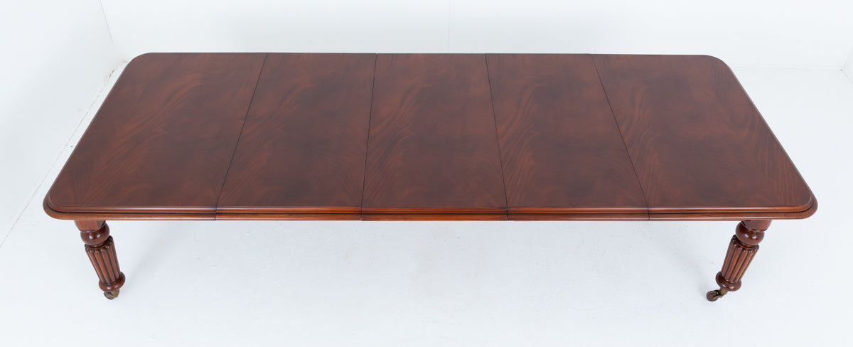 William IV Mahogany 3 leaf extending Dining Table
