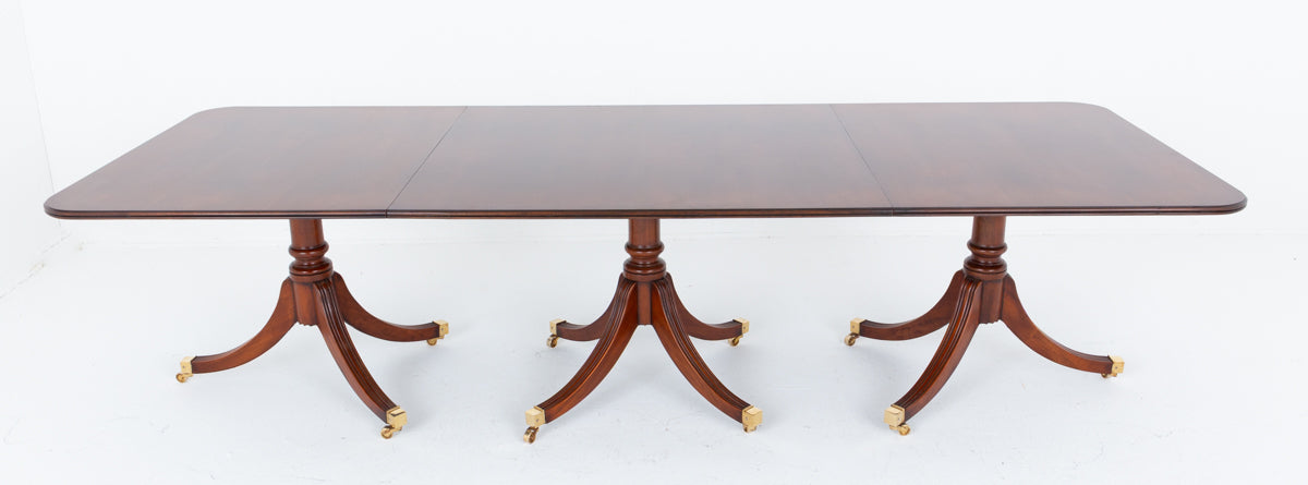 Regency Revival Mahogany 18 - 20 Seat Dining Table