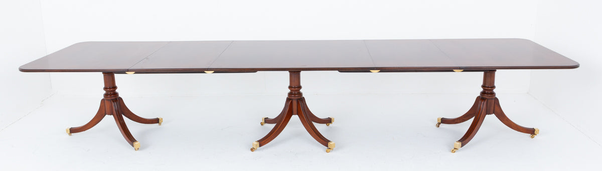 Regency Revival Mahogany 18 - 20 Seat Dining Table