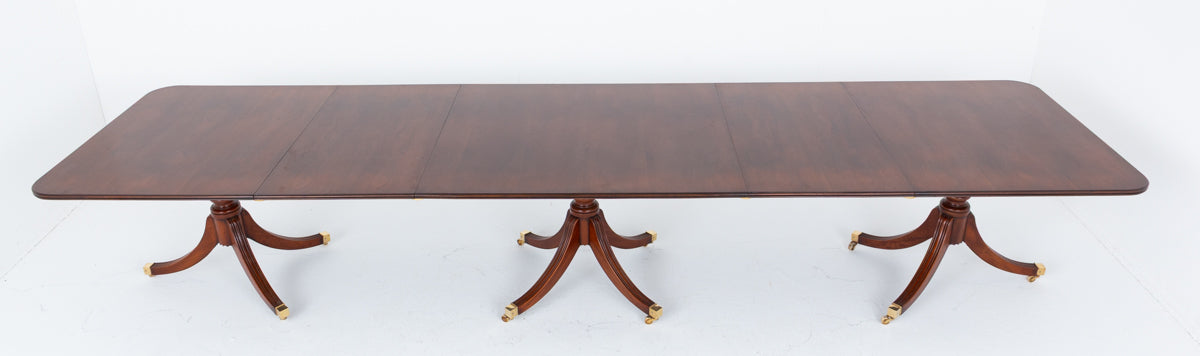 Regency Revival Mahogany 18 - 20 Seat Dining Table