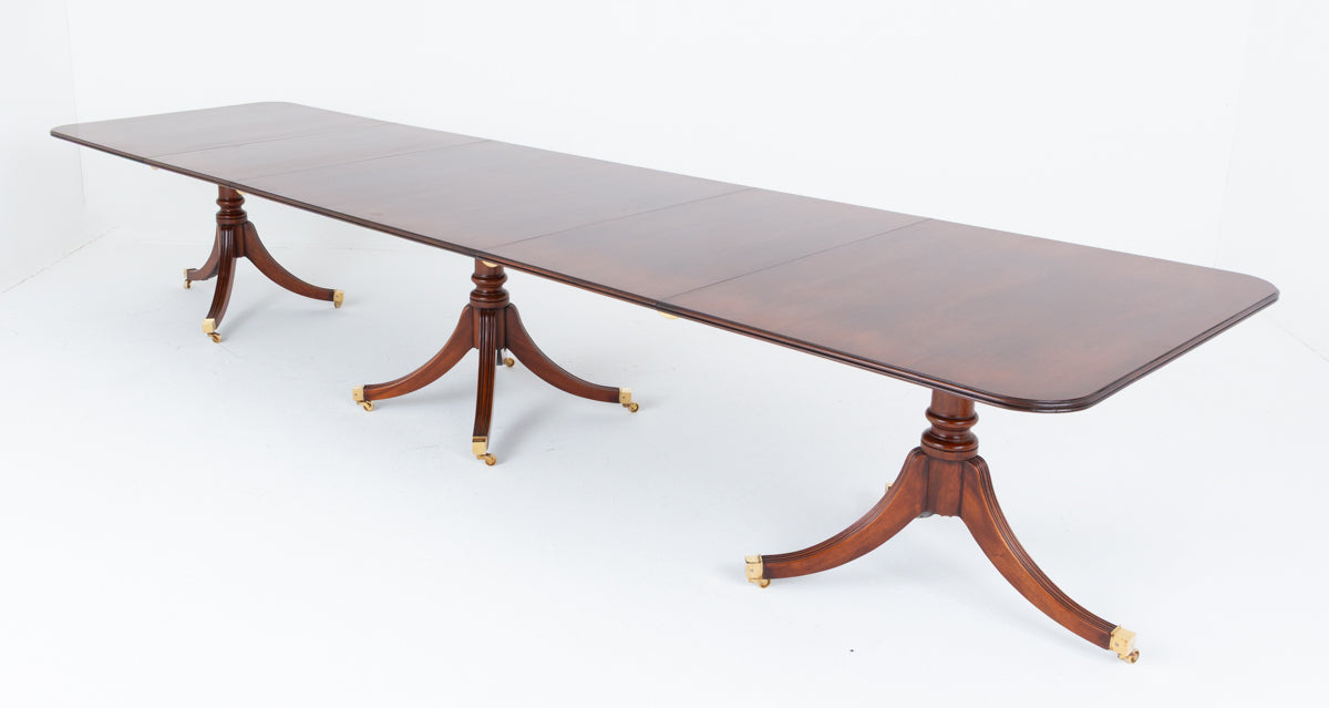 Regency Revival Mahogany 18 - 20 Seat Dining Table