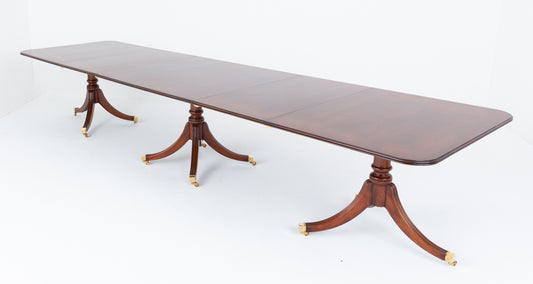 Regency Revival Mahogany 18 - 20 Seat Dining Table