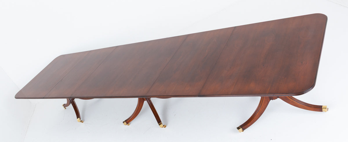 Regency Revival Mahogany 18 - 20 Seat Dining Table
