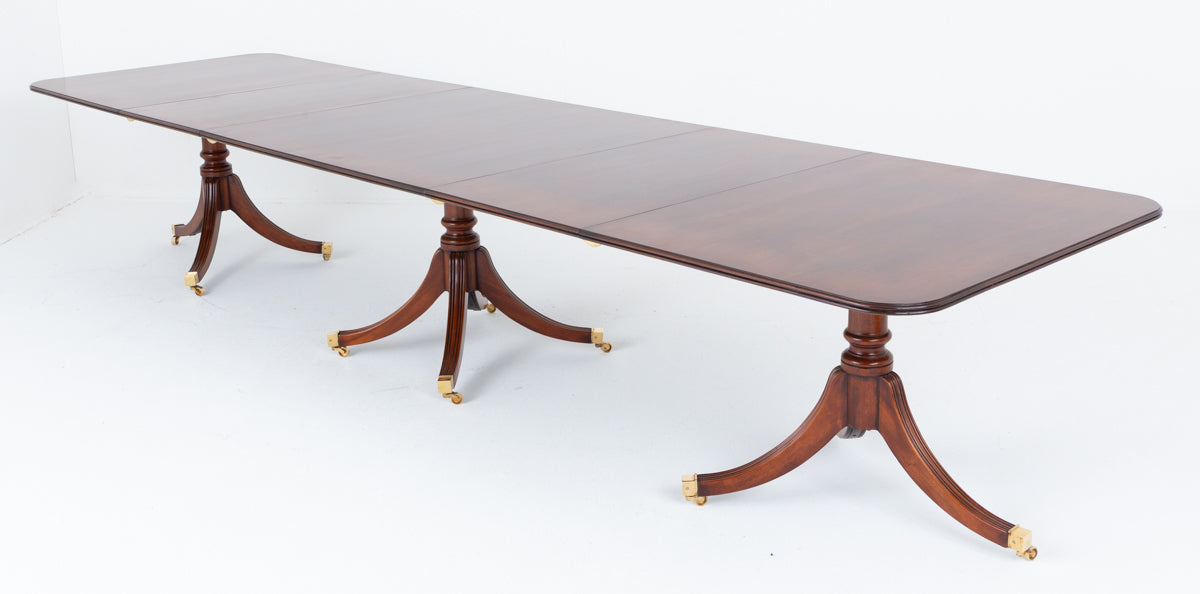Regency Revival Mahogany 18 - 20 Seat Dining Table