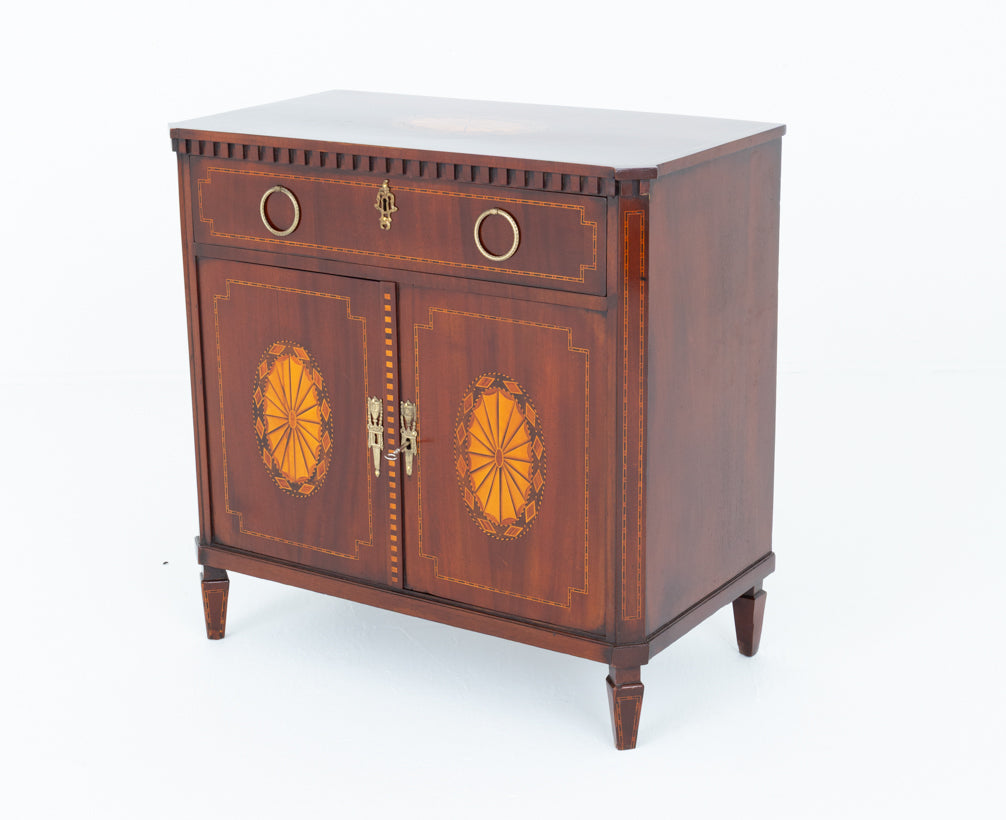 Georgian Mahogany Inlaid Side Cabinet