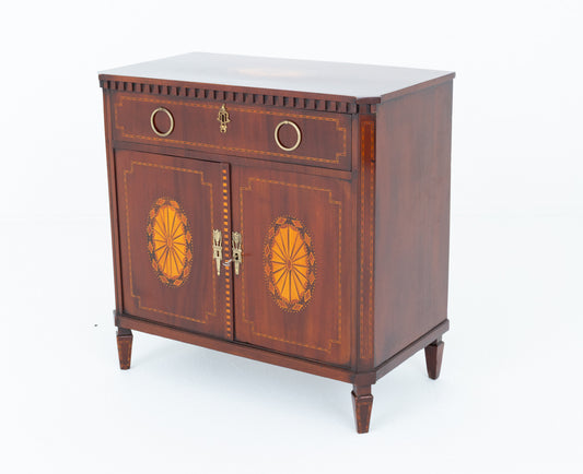 Georgian Mahogany Inlaid Side Cabinet