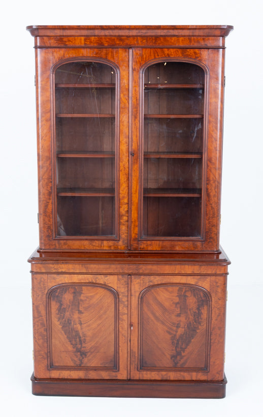 Good Quality Victorian Mahogany Library Bookcase