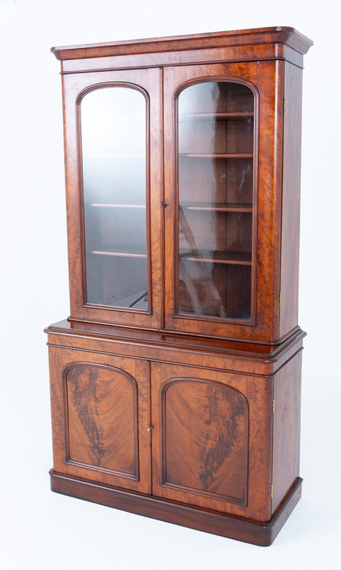 Good Quality Victorian Mahogany Library Bookcase