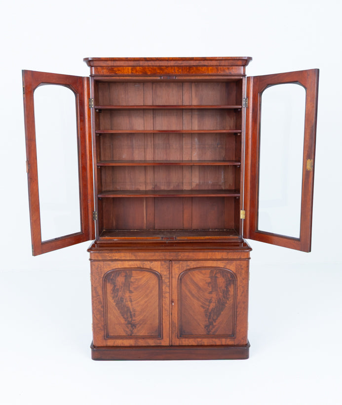 Good Quality Victorian Mahogany Library Bookcase