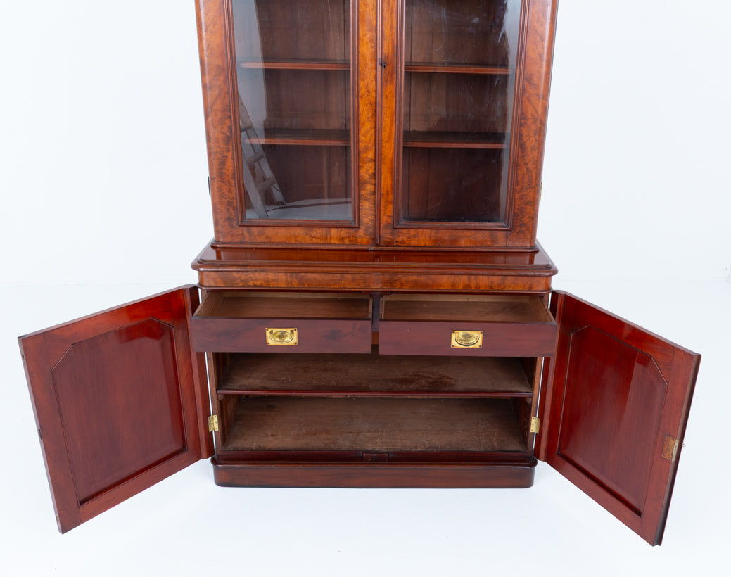 Good Quality Victorian Mahogany Library Bookcase