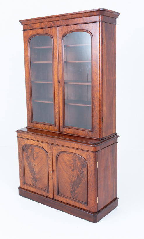 Good Quality Victorian Mahogany Library Bookcase