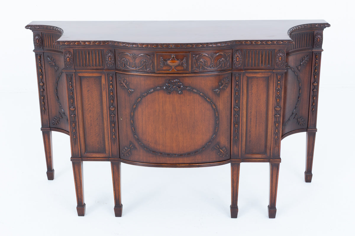 Impressive Adams Style Mahogany Side Cabinet