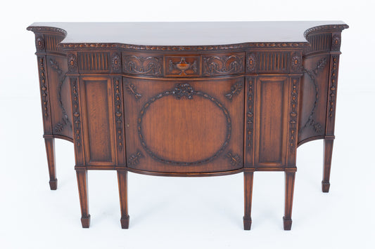 Impressive Adams Style Mahogany Side Cabinet