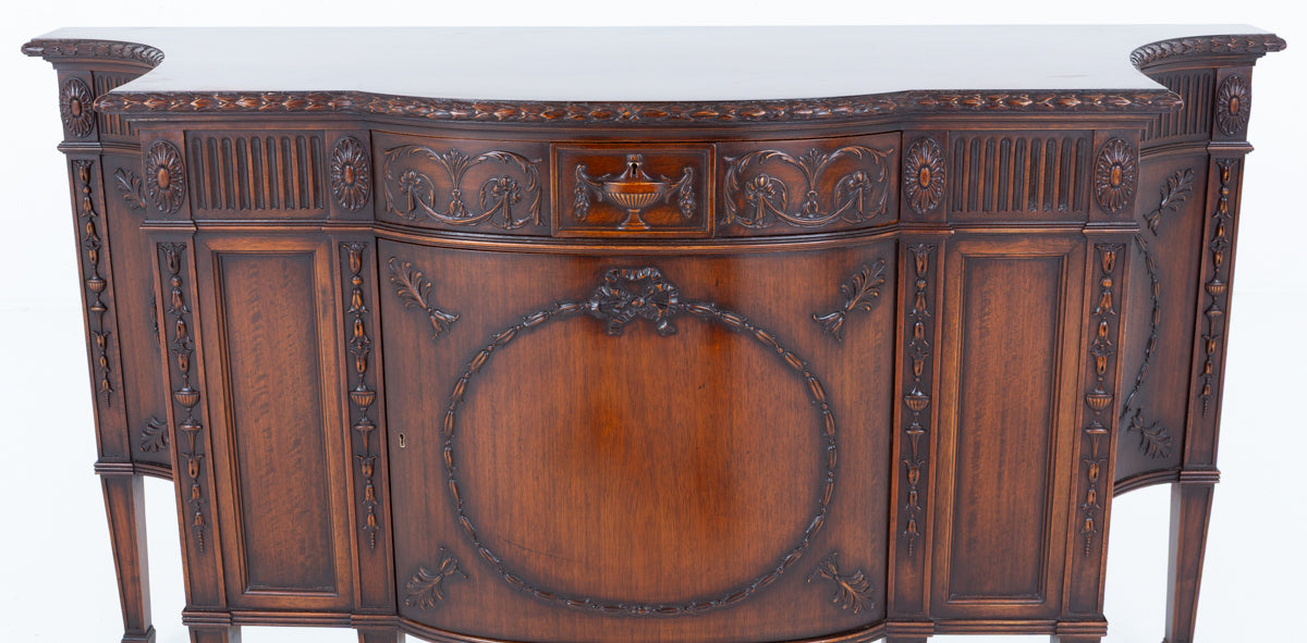 Impressive Adams Style Mahogany Side Cabinet