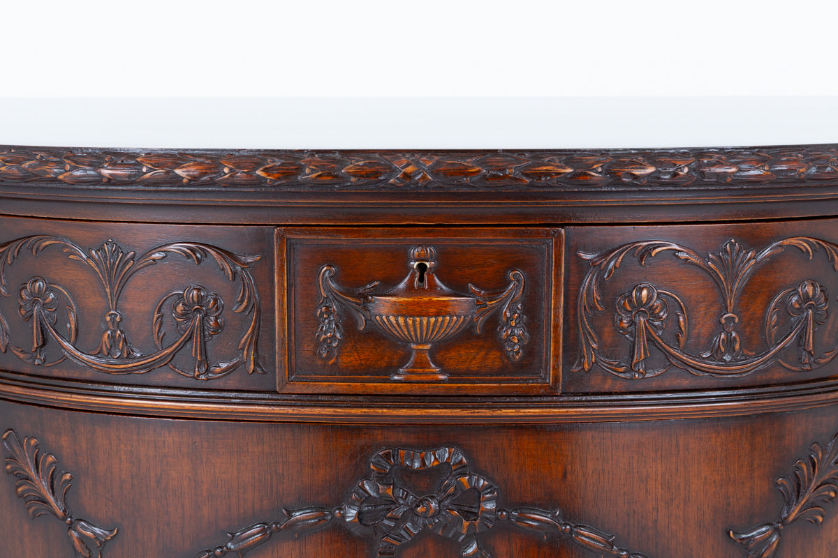 Impressive Adams Style Mahogany Side Cabinet