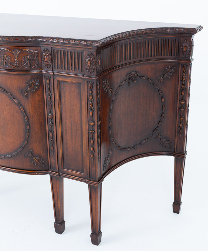 Impressive Adams Style Mahogany Side Cabinet