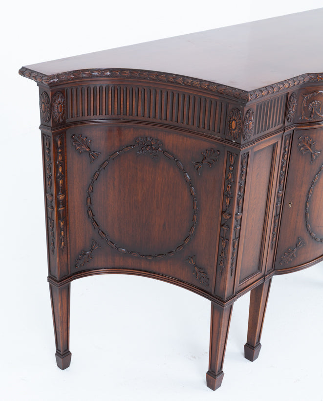 Impressive Adams Style Mahogany Side Cabinet