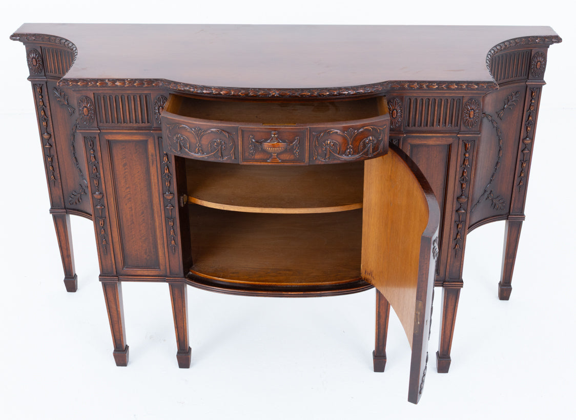 Impressive Adams Style Mahogany Side Cabinet