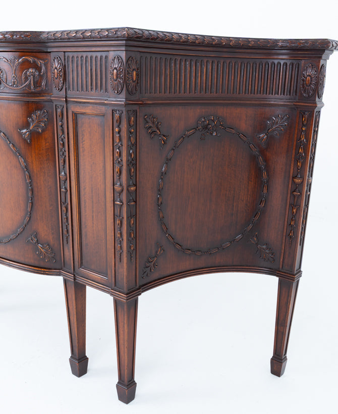 Impressive Adams Style Mahogany Side Cabinet