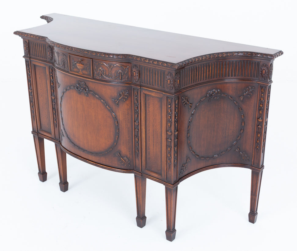 Impressive Adams Style Mahogany Side Cabinet